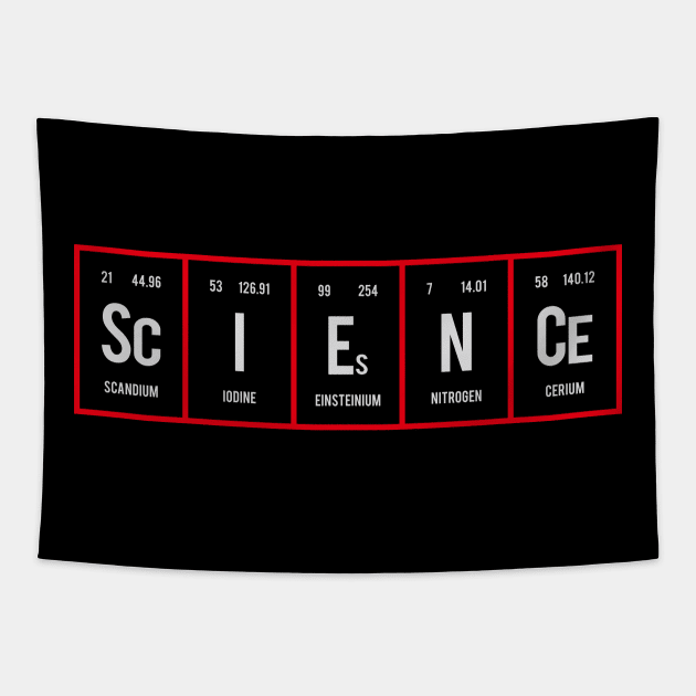 Science - Periodic Table of Elements Tapestry by Distrowlinc