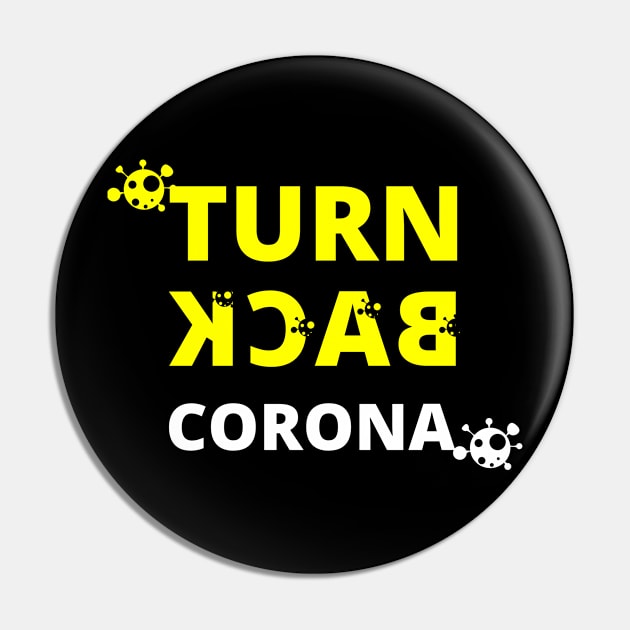 Turn back corona Pin by hicome store