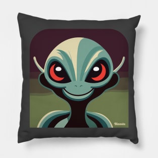 Happy Alien Pillow