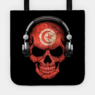 Dark Skull Deejay with Tunisian Flag Tote