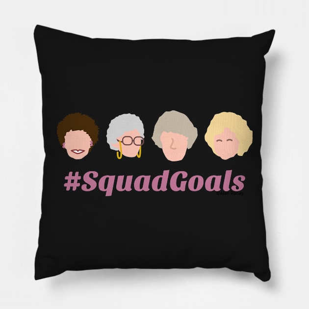 #squadgoals Pillow by Everydaydesigns