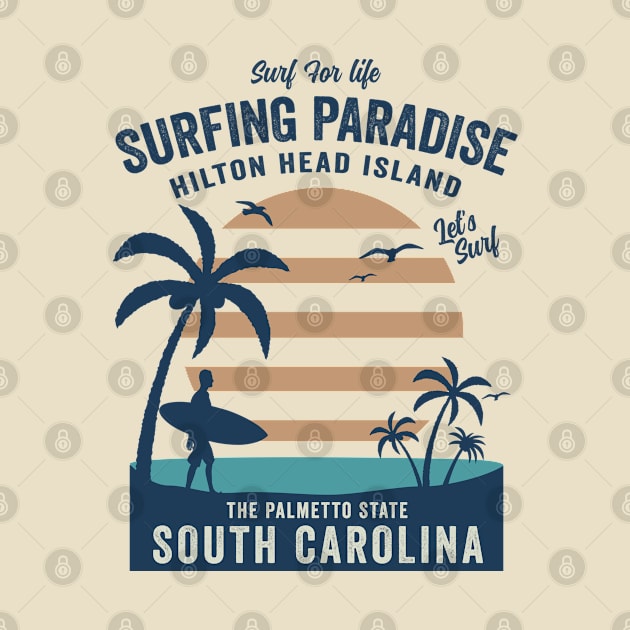 Hilton Head Island South Carolina Surfing by dumb designer