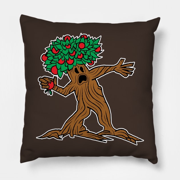 Apple Tree Thrower Pillow by bryankremkau