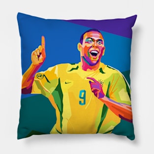 Ronaldo Nazario Wpap Pop Art Pillow