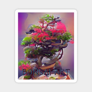 Bonsai Art, Colorful Algoart Magnet