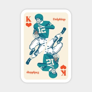 Miami Dolphins King of Hearts Magnet