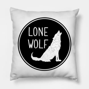 Lone Wolf - Wolf Howling Pillow