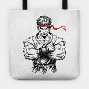 Street Fighter Sketch Art Tote