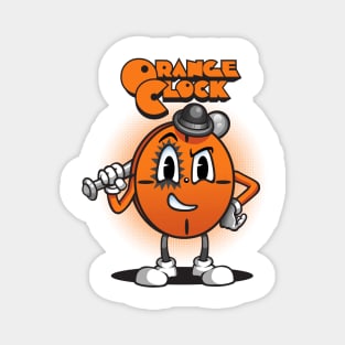 Orange clock Magnet