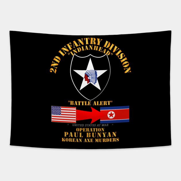 Operation Paul Bunyan 2nd Infantry Division korea Tapestry by twix123844