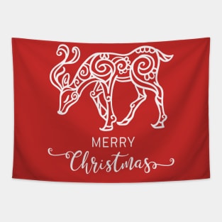 Reindeer Christmas Tapestry