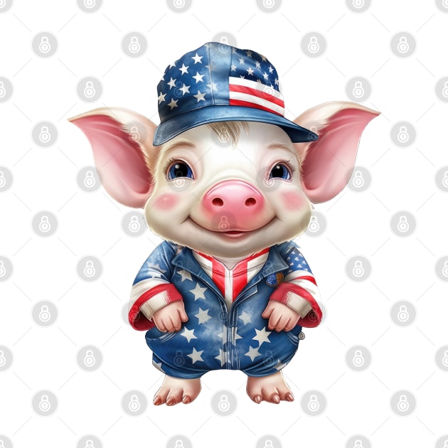 Patriot Farm Pig by Chromatic Fusion Studio