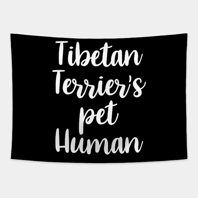 Tibetan Terrier's mom dog walker funny . Perfect present for mother dad friend him or her Tapestry by SerenityByAlex