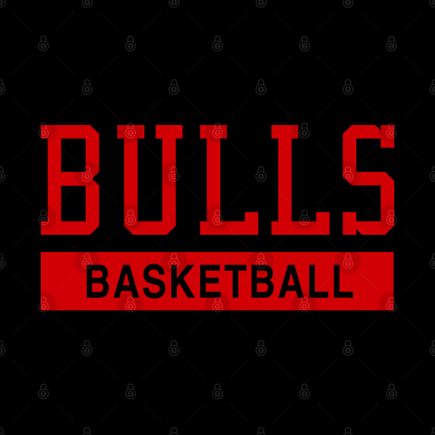 Bulls Basketball by Buff Geeks Art