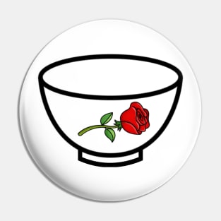 Rose Bowl Pun (Cartoon) Pin