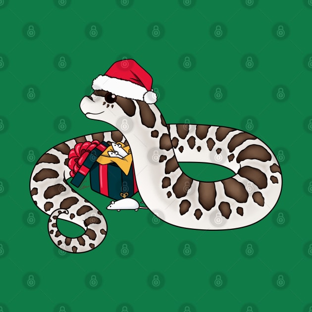 Super Arctic Western Hognose Snake, Christmas Edition by anacecilia