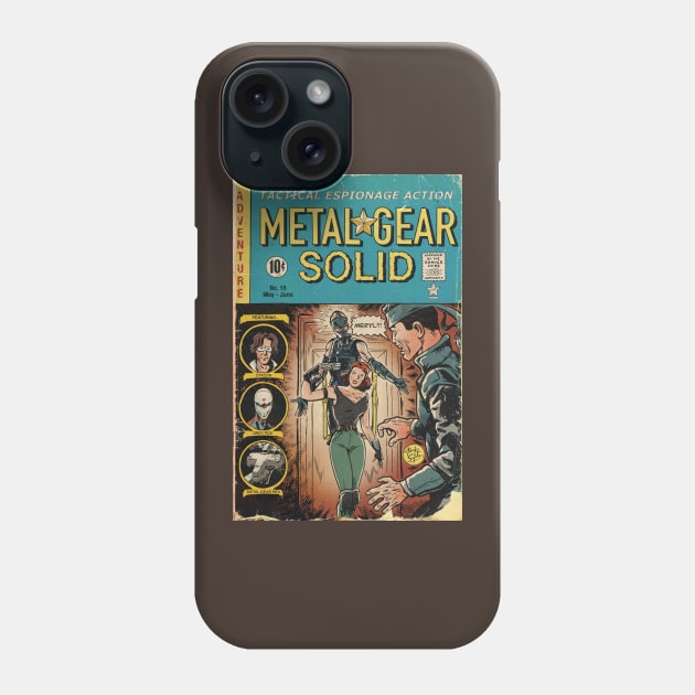 Metal Gear Solid fan art comic cover Phone Case by MarkScicluna