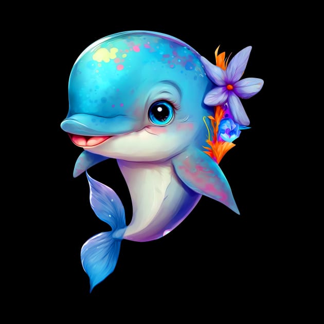 cute dolphin by abbeheimkatt