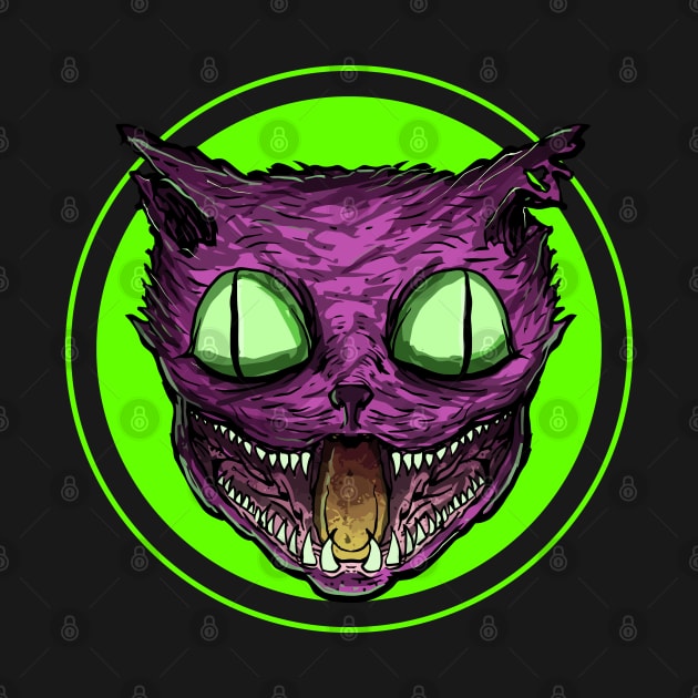 Cursed Cat (green) by DeathAnarchy