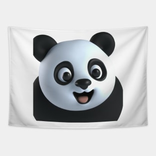 Panda Funny with Cute Smile Tapestry