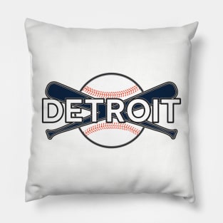 Detroit Baseball Pillow