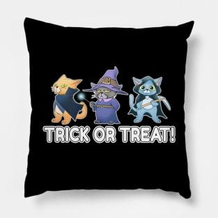Three Halloween Cat Pillow