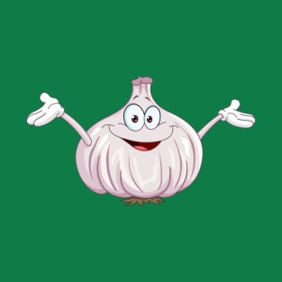 Garlic Cartoon T-Shirt