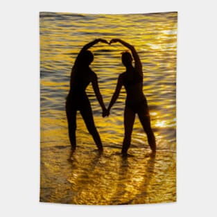 Heart Pose Tapestry