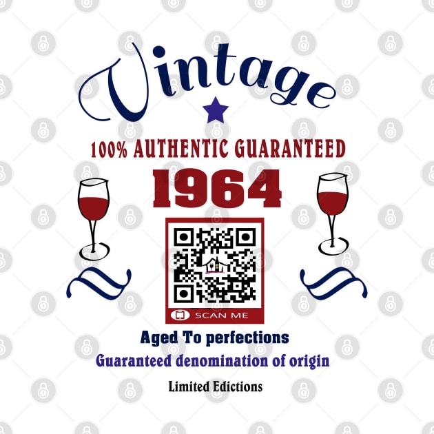 Vintage birthday gift 1964 by hogar de vinos