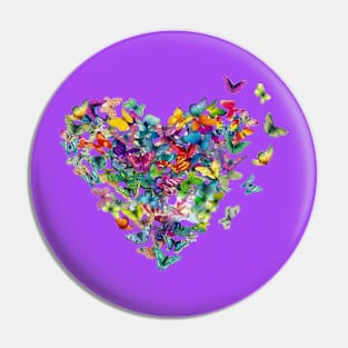 Butterfly Heart Pin