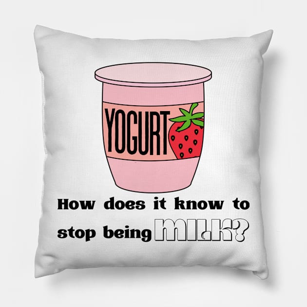 Yogurt - Umbrella Academy Quote Pillow by sammimcsporran