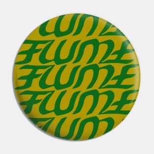 Hi This Is Flume Logo Multi-Coloured 2 Pin