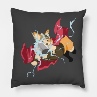 Thorgi Corgi Champion of Asgard Pillow