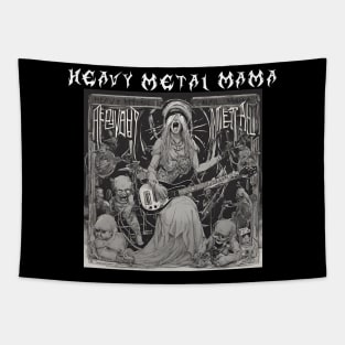 Heavy Metal Mama Vintage Tapestry