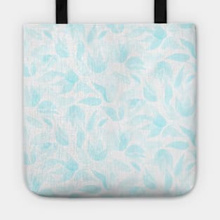 Light Blue Watercolor Petals Tote