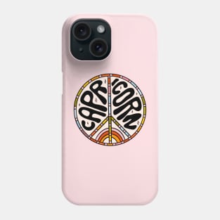 Capricorn Peace Sign Phone Case