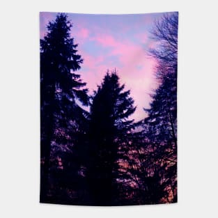 Forest Sunset Tapestry