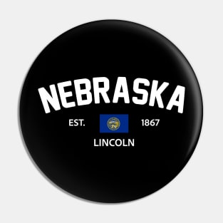 Nebraska Collegiate Preppy Pin