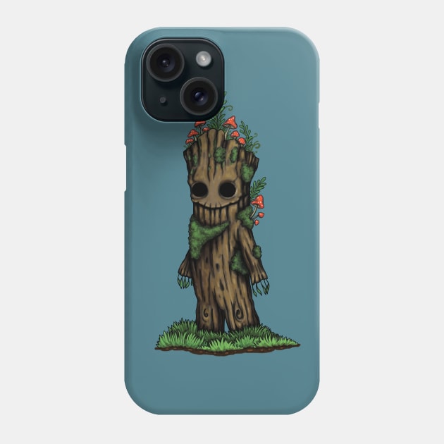 Mushroom tree stump Phone Case by Raluca Iov