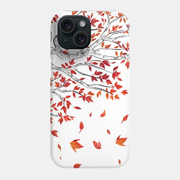 Tree in autumn Phone Case by LaPetiteBelette