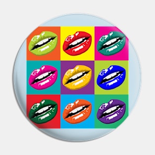 LIPS POP Art Pin