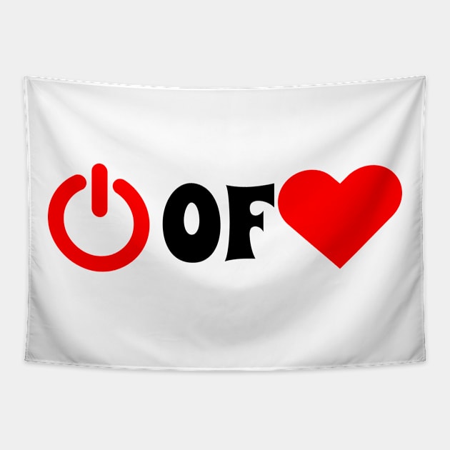 Power of Love Pictogram Tapestry by POD Creations