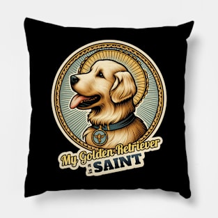 Golden Retriever Saint Pillow