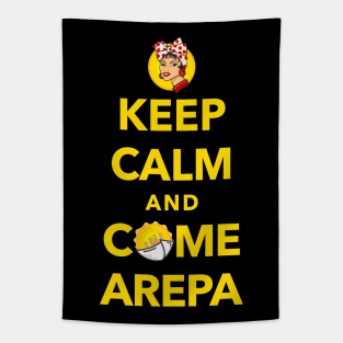 Keep Calm and Come Arepa Tapestry