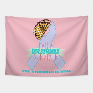 Taco Struggle - pastel lgt Tapestry