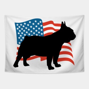 Frenchie French Bulldog USA America - Dog Lover Dogs Tapestry