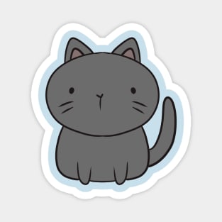 Gray cat illustration Magnet