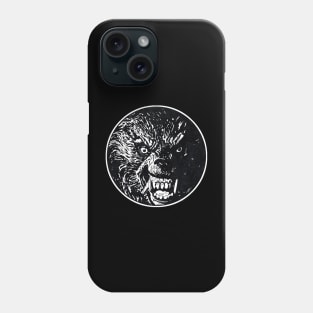 AMERICAN WEREWOLF IN LONDON (Circle Black and White) Phone Case