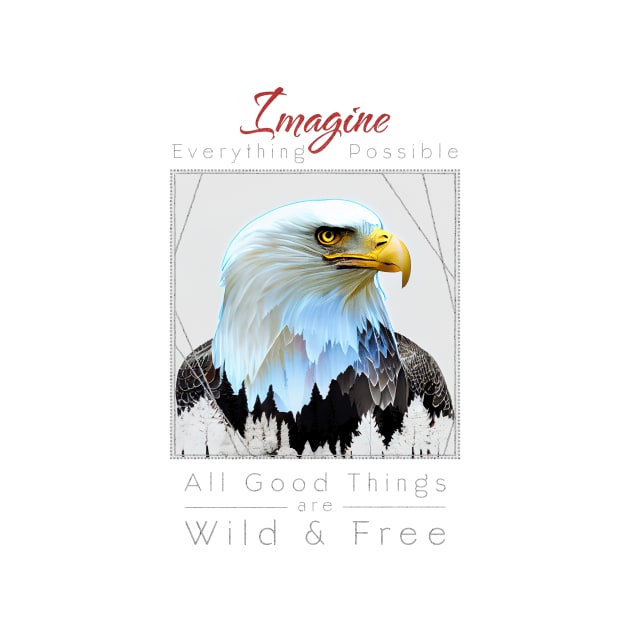 Eagle Nature Outdoor Imagine Wild Free by Cubebox