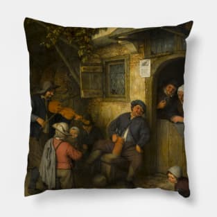 The Fiddler by Adriaen van Ostade Pillow